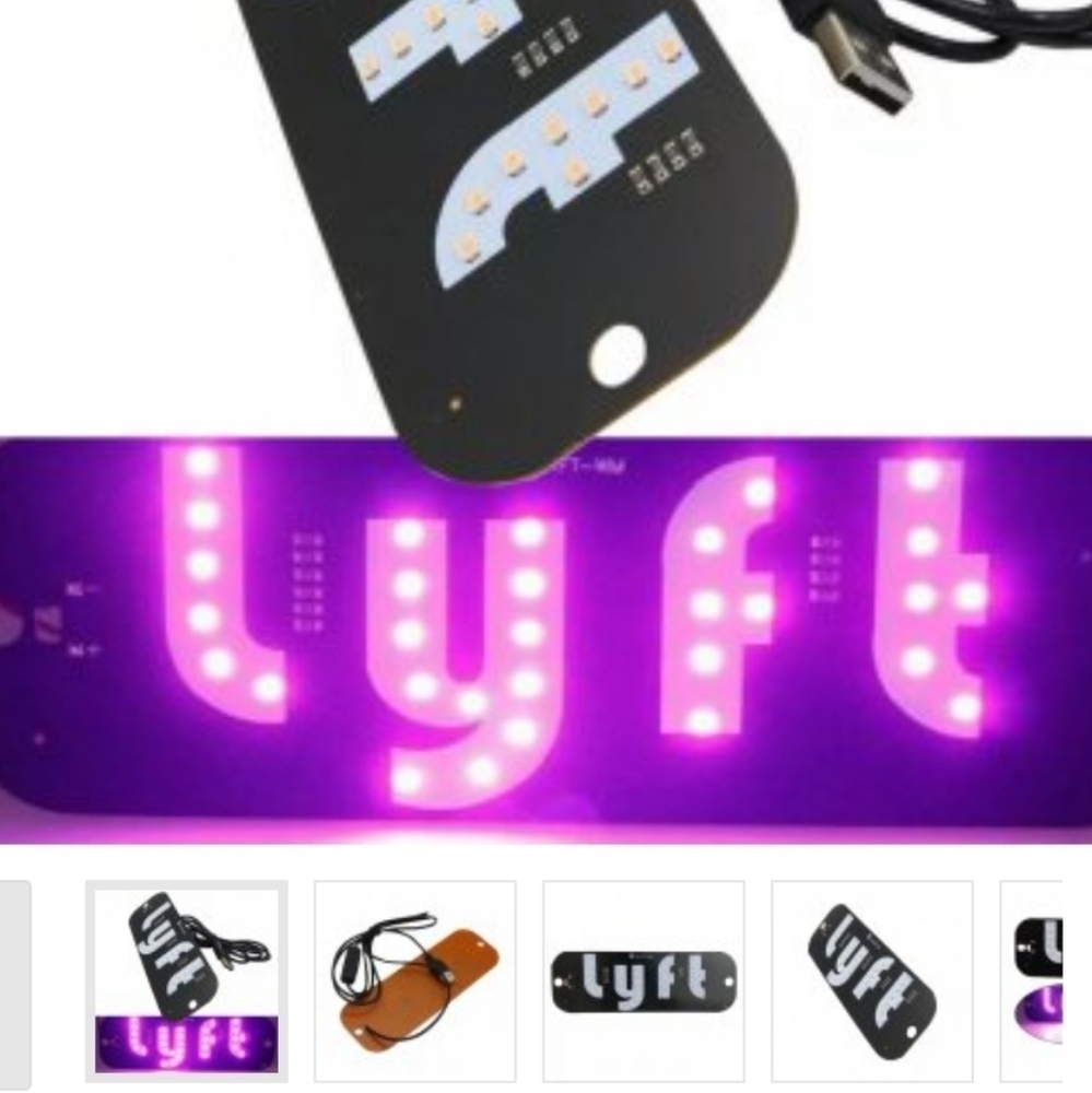 ×2 Led Lyft Driver Sign - Picture 2 of 2